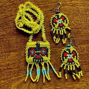 VTG Set 1970’s Thunderbird Necklace & Earrings